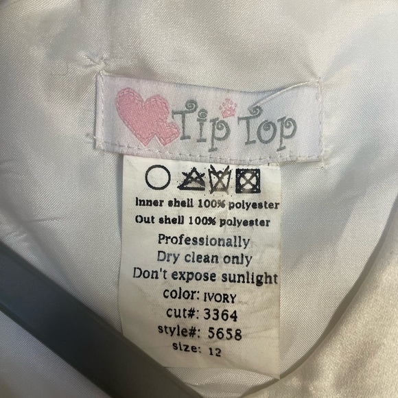 Tip Top kids white formal dress size 12 - Picture 4 of 4